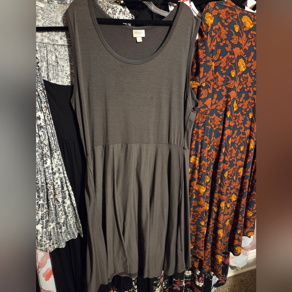 Gray Sleeveless Dress